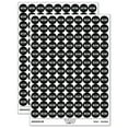 thumbnail image 1 of Dominican Republic DOM Round Sticker Set - Black - Gloss Finish - 0.50" Size, 1 of 3