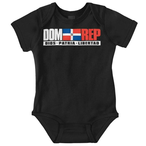 Dominican Republic DR Heritage Pride Romper Boys or Girls Infant Baby Brisco Brands 12M