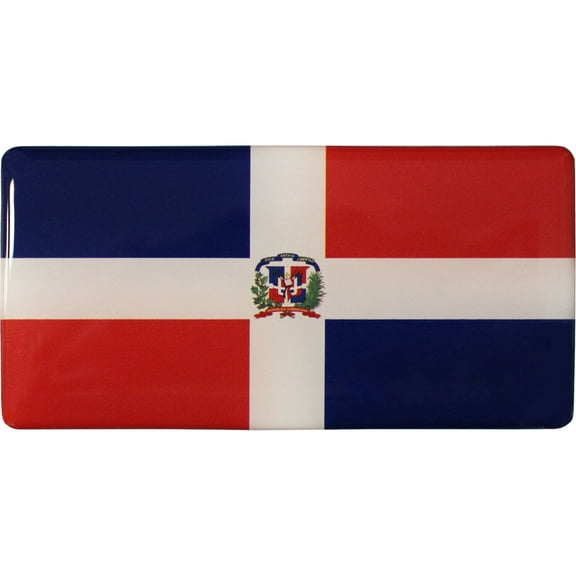 Dominican Republic Domed Sticker