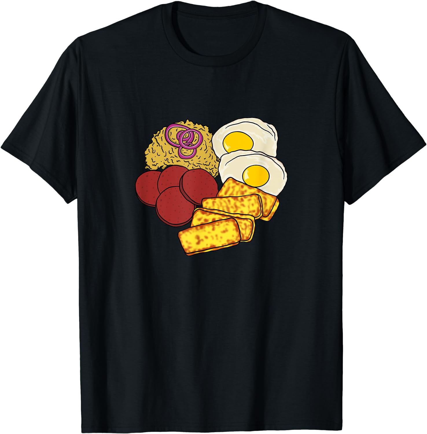 Dominican Republic Favorite Food Mangú Salami Queso Frito TShirt