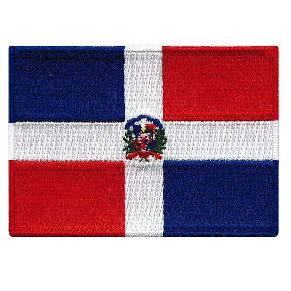 Dominican Republic Flag Embroidered Iron-on Patch