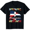 thumbnail image 1 of Dominican Republic Flag Hispanic Heritage Month Dominicana T-Shirt, 1 of 3