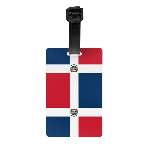 Dominican Republic Flag Luggage Identifier Name Tag For Backpacks Suitcases Bags Baggage