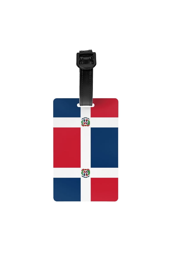 Dominican Republic Flag Luggage Identifier Name Tag For Backpacks Suitcases Bags Baggage