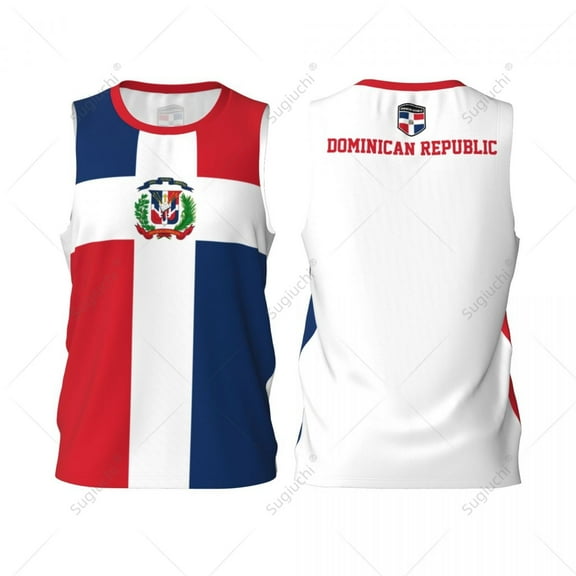 Dominican Republic Flag Men Basketball Sports Jersey Running Fitness Multifunction tshirt Exclusive Custom Name Nunber