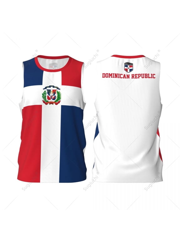 Dominican Republic Flag Men Basketball Sports Jersey Running Fitness Multifunction tshirt Exclusive Custom Name Nunber