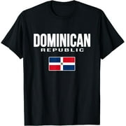 Dominican Republic Flag Republica Dominicana Souvenir T-Shirt Black X-Large