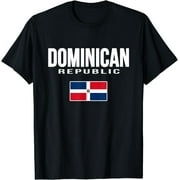 Dominican Republic Flag Republica Dominicana Souvenir T-Shirt Black