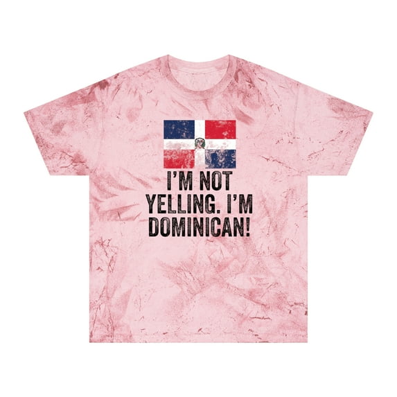 Dominican Republic Flag Shirt Gifts Color Blast Tshirt Tee Crew Neck Unisex