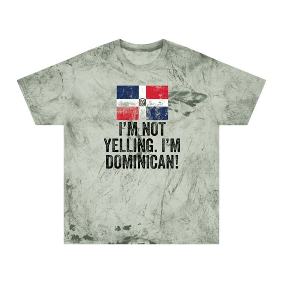 Dominican Republic Flag Shirt Gifts Color Blast Tshirt Tee Crew Neck Unisex