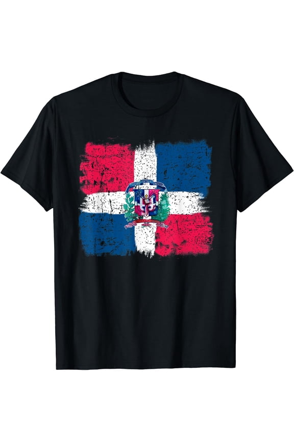 Dominican Republic Flag Shirt Painted Republica Dominicana T-Shirt