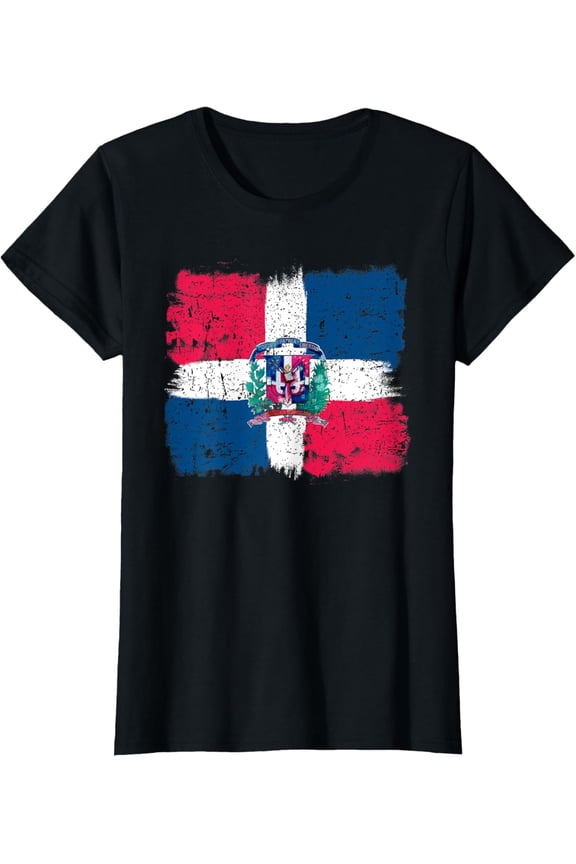 Dominican Republic Flag Shirt Painted Republica Dominicana T-Shirt