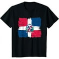 thumbnail image 1 of Dominican Republic Flag Shirt Painted Republica Dominicana T-Shirt, 1 of 3