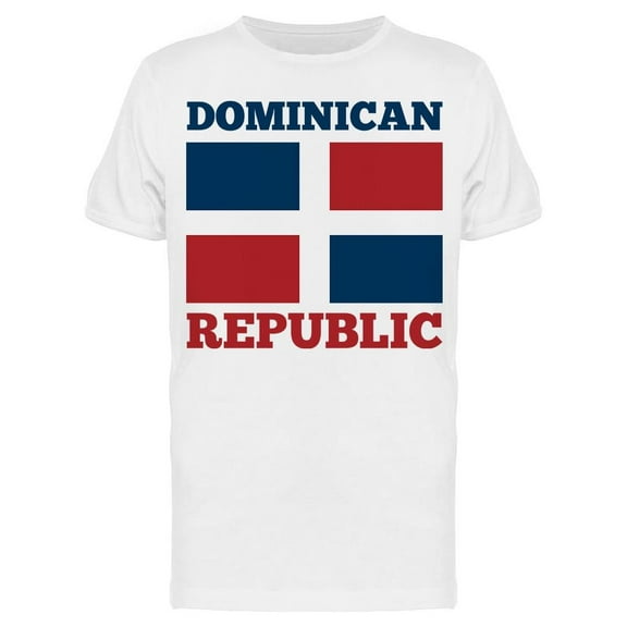 Dominican Republic Flag T-Shirt Men -Image by Shutterstock, Male x-Large