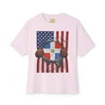 thumbnail image 1 of Dominican Republic Flag + USA Flag Pride T-shirt | Dominican + American Pride 4th Of July | Funny Viral Latino Tees | Unisex - 4 Colors, 1 of 8