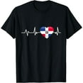 thumbnail image 1 of Dominican Republic Heartbeat Gift Dominican Republic T-Shirt, 1 of 3