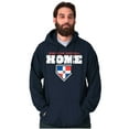 thumbnail image 1 of Dominican Republic Home Plate Base Unisex Plus Fleece Graphic Hoodie Brisco Brands 4X, 1 of 4