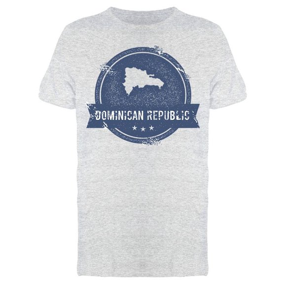 Dominican Republic Map And Stars T-Shirt Men -Image by Shutterstock, Male Small