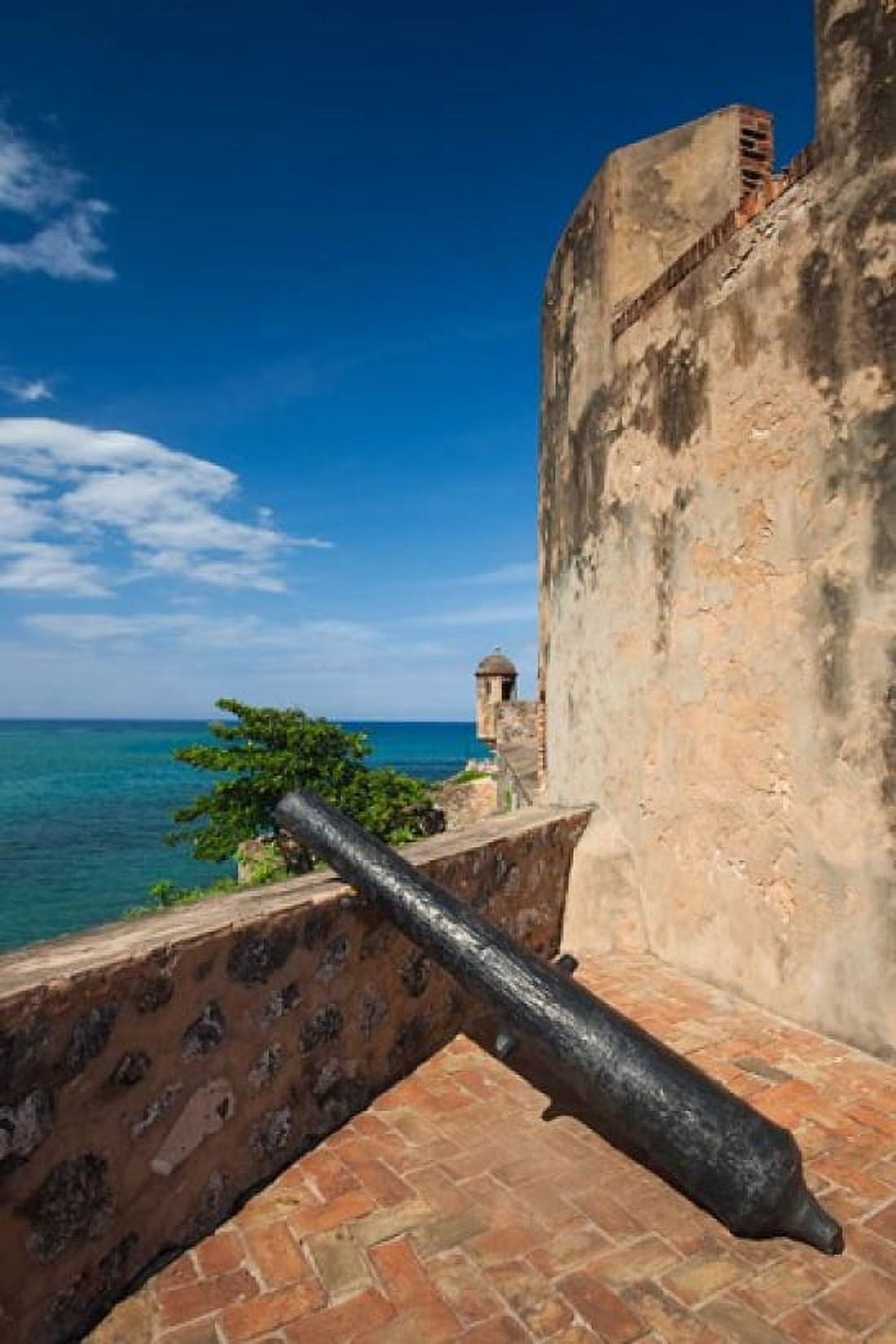 Dominican Republic Puerto Plata Fuerte de San Felipe Canvas Art - Walter Bibikow DanitaDelimont (18 x 26)