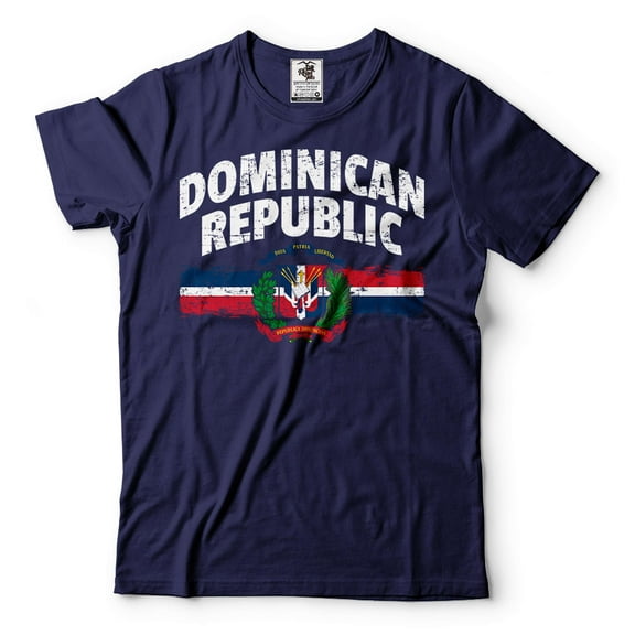 Dominican Republic Shirt Dominican Patriotic Shirt Dominican National Flag Tee Shirt Dominican Shirt (3X-Large Navy Blue)