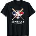 thumbnail image 1 of Dominican Republic Team T Shirt Flag Patriotic Beisbol Black Small, 1 of 4