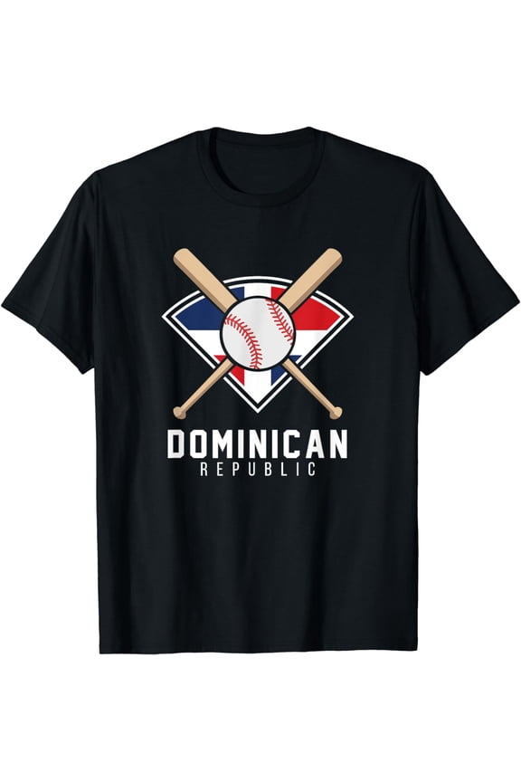 Dominican Republic Team T Shirt Flag Patriotic Beisbol