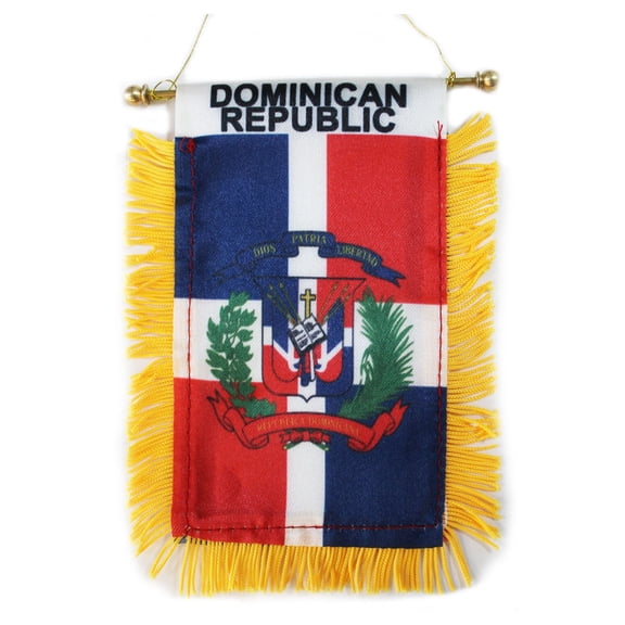 Dominican Republic Window Hanging Flag