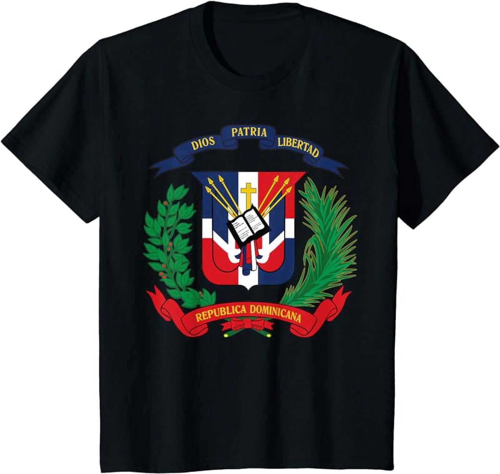Dominican Republic flag National Emblem Republica Dominicana T-Shirt ...