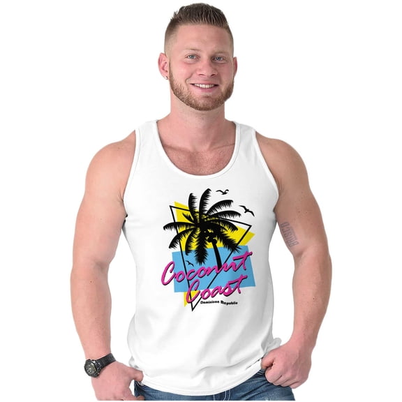Dominican Republic the Coconut Coast Plus Size Graphic Tank Top Brisco Brands 3X