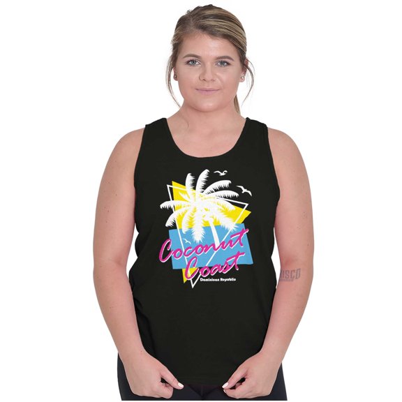 Dominican Republic the Coconut Coast Tank Top T Shirts Men Women Brisco Brands X
