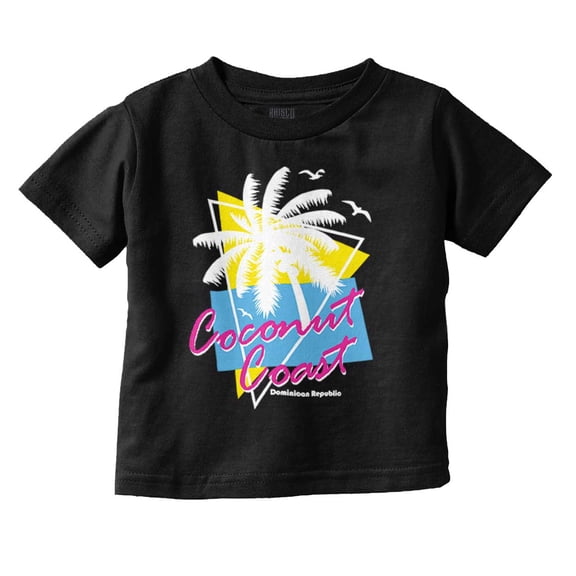 Dominican Republic the Coconut Coast Toddler Boy Girl T Shirt Infant Toddler Brisco Brands 5T