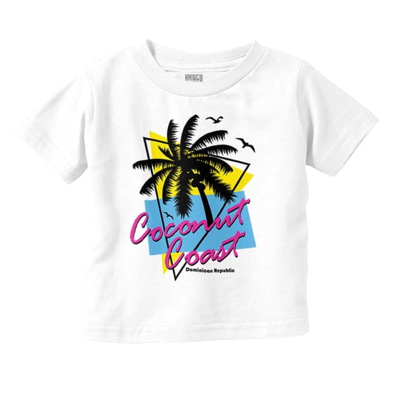 Dominican Republic the Coconut Coast Toddler Boy Girl T Shirt Infant Toddler Brisco Brands 6M