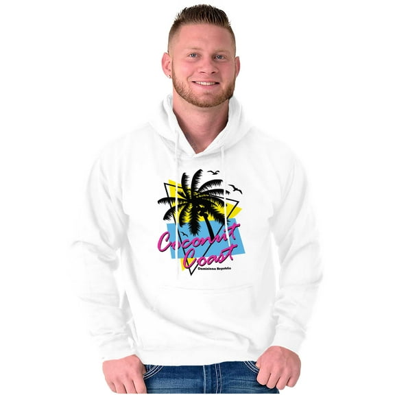 Dominican Republic the Coconut Coast Unisex Plus Fleece Graphic Hoodie Brisco Brands 3X
