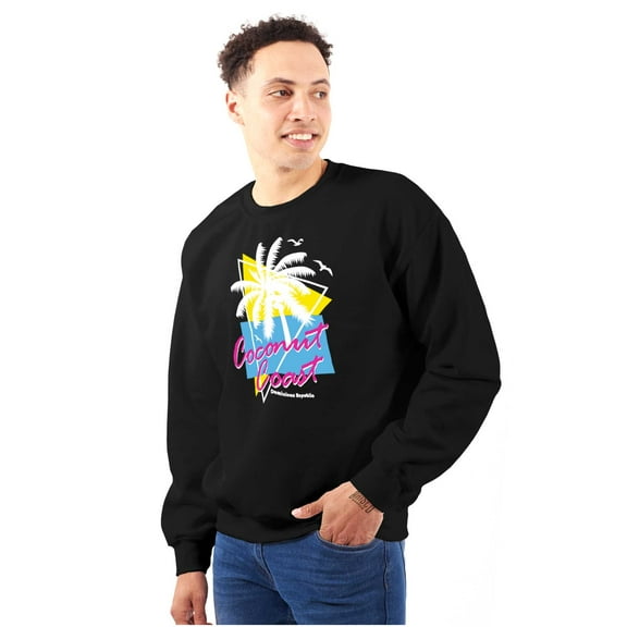Dominican Republic the Coconut Coast Unisex Plus Fleece Graphic Sweatshirt Brisco Brands 4X