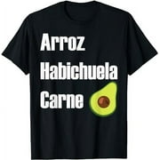 Dominican Traditional Food Arroz Habichuela Carne Aguacate T-Shirt