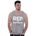 thumbnail image 1 of Dominicana Rep the Republic Cool Flag Tank Top T Shirts Men Women Brisco Brands M, 1 of 5