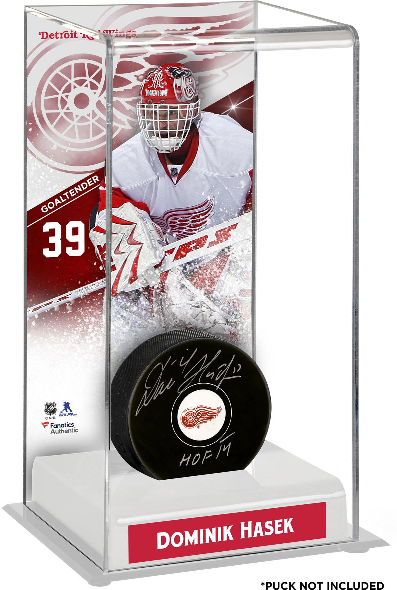 Dominik Hasek Detroit Red Wings Deluxe Tall Hockey Puck Case
