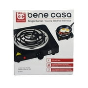 Bene Casa Burner 1100 W/120 V Single Coil Stainless Steel Black