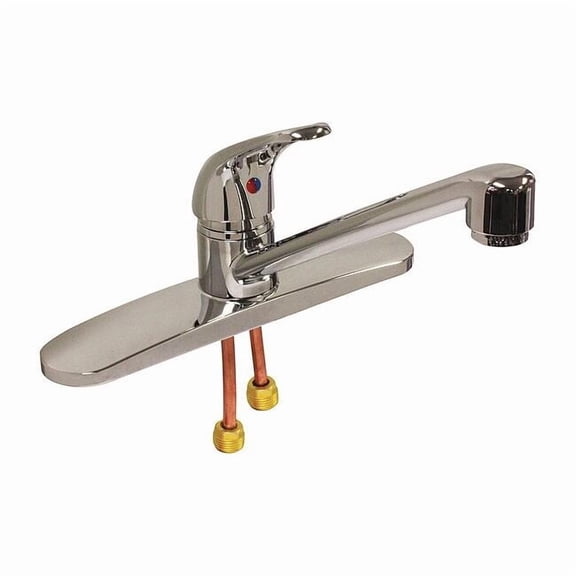Dominion Faucets Low Arc Kitchen Faucet, Manual, 8" Mount, 4 Hole 77-1188