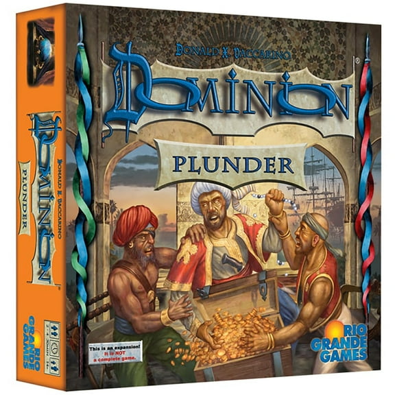 Dominion: Plunder Expansion - Strategy Card Game, Sea Exploration & Plundering, Rio Grande Games, For Ages 14 And Up, 2-4 Players, 30 Minute Playing Time