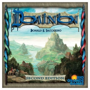 Rio Grande Games: Dominion - 2nd Edition Original Deck-Building Strategy Game, Updated Cards-Artwork-Streamlined Rules, Ages 14+, 2-4 Players, 30 Min