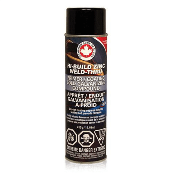 Dominion Sure Seal 24090 High Build Zinc Weld-Thru Primer, 14.46 oz Aerosol Can, 10 to 15 min Curing
