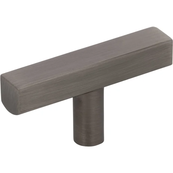 Dominique 2-1/4" Length Bar Knob, Brushed Pewter