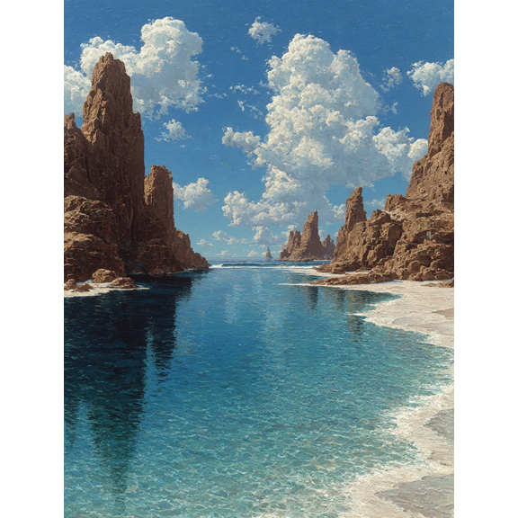Dominique Appia Surreal Seascape Reproduction Canvas Famous Coastal Home Bedroom Living Wall Decor