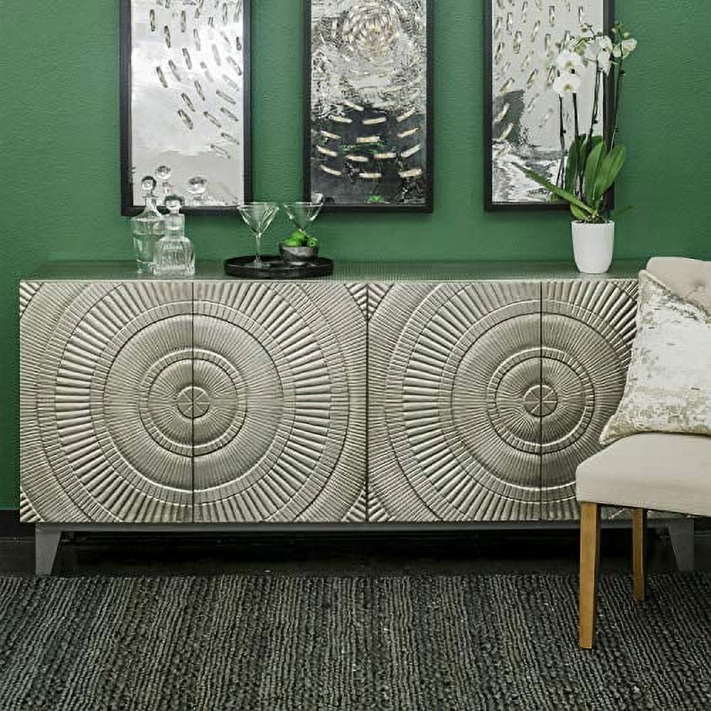 Dominique Large Cabinet Silver