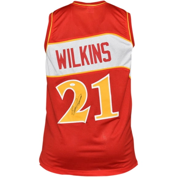 Dominique Wilkins Autographed Atlanta Hawks (Red #21) Custom Jersey - JSA