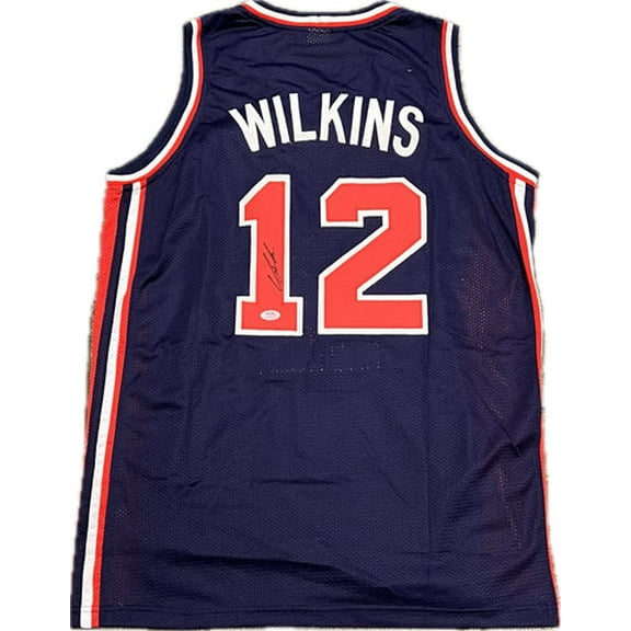 Pre-Owned Dominique Wilkins signed jersey PSA/DNA Team USA Autographed