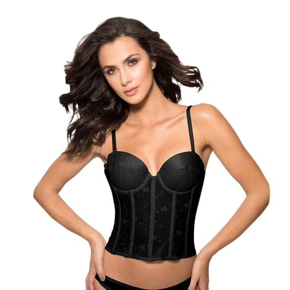 Dominique Alana Low Back Strapless Longline Bra 13” Drop Convertible Straps - Lingerie for women
