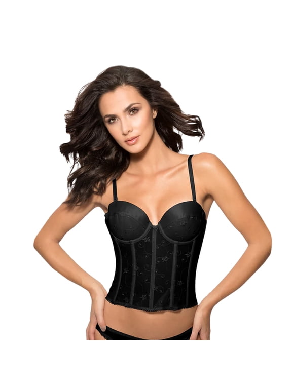Alana Low Back Strapless Longline Bra 13” Drop Convertible Straps - Lingerie for women