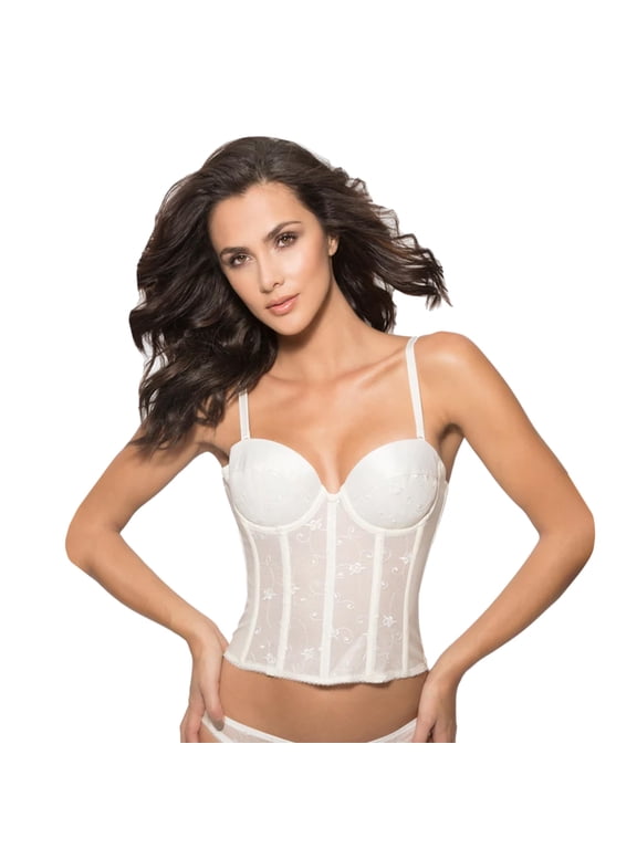 Alana Low Back Strapless Longline Bra 13” Drop Convertible Straps - Lingerie for women